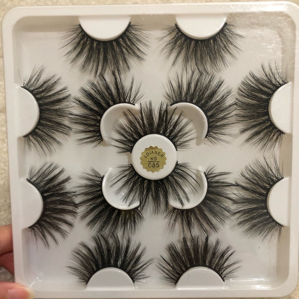 7 Pairs Long Thick Natural 25mm False Fake Eyelashes